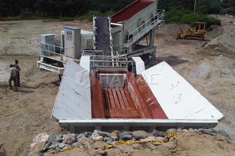 planta de chancado y zarandeo móvil