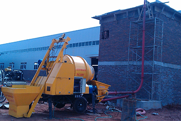 Combine concrete mixer with pump - An all new designed machine