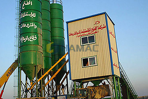 Planta mezcladora de hormigón HZS100 en Arabia Saudí