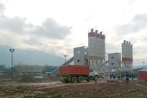 Planta mezcladora de concreto HZS120 en Arabia Saudita